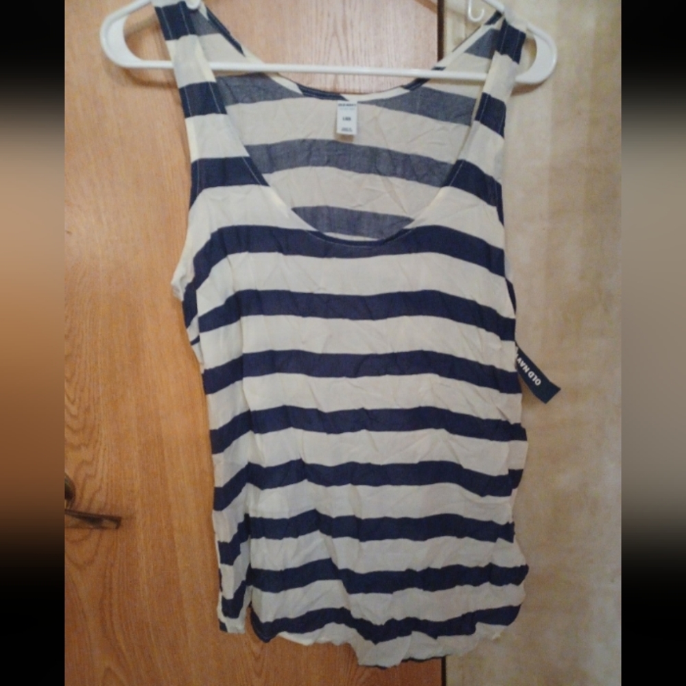 Striped Old Navy Tank Top - Large